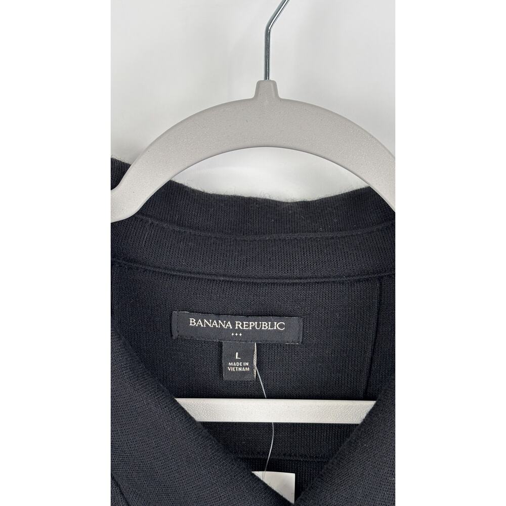 Banana Republic Shawl Neck Long Sleeve Sweater Pullover Mens Large Black New - Picture 5 of 7